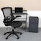 Flash Furniture Black Desk, Chair, Cabinet Set BLN-CLIFCHPX5-BK-GG - alternate 1